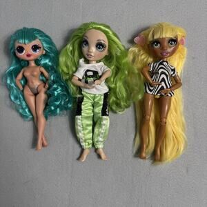 MGA Fashion Dolls Lot of 3 Sunny Madison Jade Hunter Karma Nichols Articulated